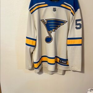 NHL St. Louis Blues White and Blue Jersey